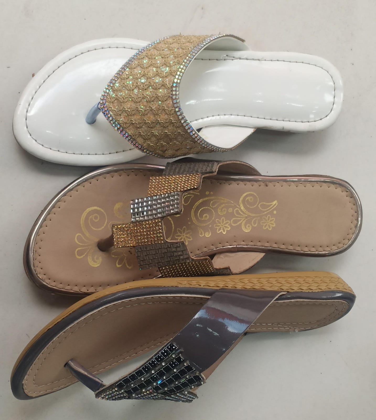 White Elegance Flats