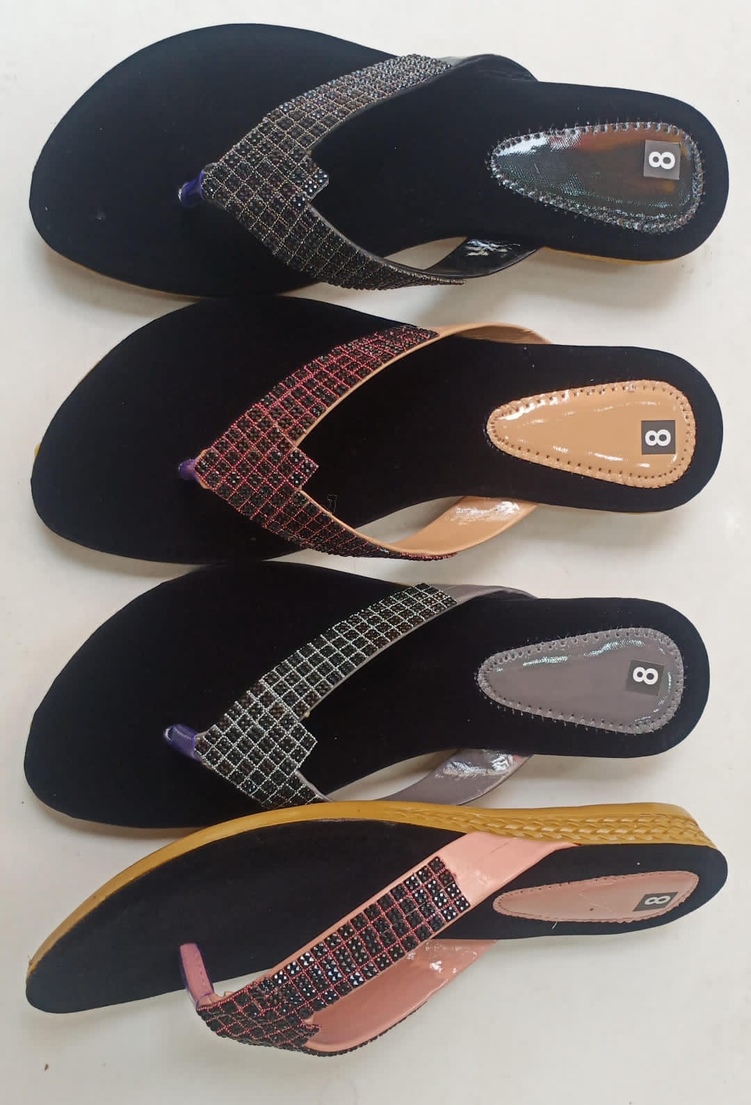 Shiny Spark Slip-ons